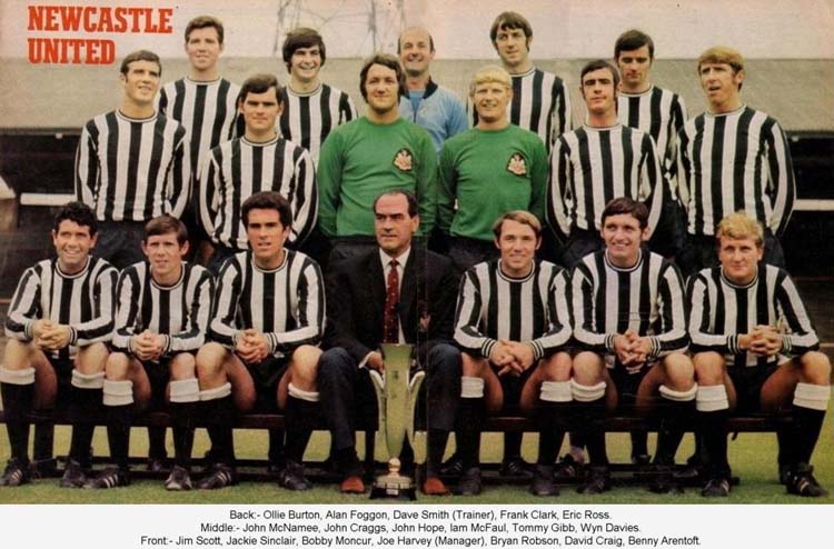 Ньюкасл Юнайтед, Ньюкасл, Англия - обладатель Кубка ярмарок 1968/1969 годов